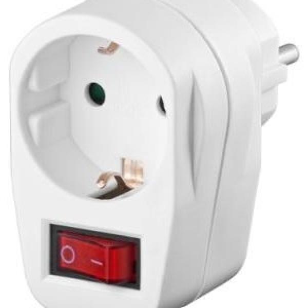 Tomada Eléctrica c/ 1 Saída + Interruptor