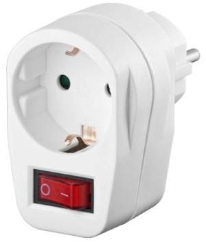 Tomada Eléctrica c/ 1 Saída + Interruptor