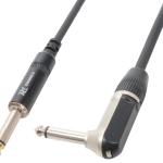 Cabo Profissional Jack 6,3mm Macho Mono - Jack 6,3mm 90º Macho Mono (6 mts) - Power Dynamics CONNEX