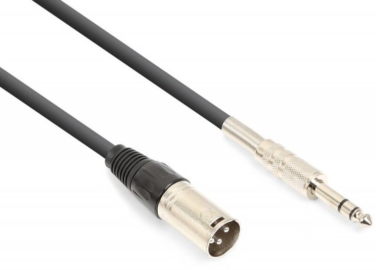 Cabo Canon Macho - Jack 6,35mm Macho Stéreo (1,5 mts) - VONYX