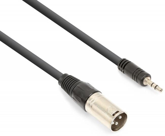 Cabo Canon Macho - Jack 3,5mm Macho Stéreo (50cm) - VONYX