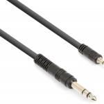 Cabo Jack 3,5mm Macho Stéreo - Jack 6,35mm Macho Stéreo (3 mts) - VONYX