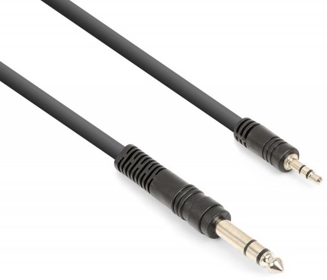 Cabo Jack 3,5mm Macho Stéreo - Jack 6,35mm Macho Stéreo (3 mts) - VONYX