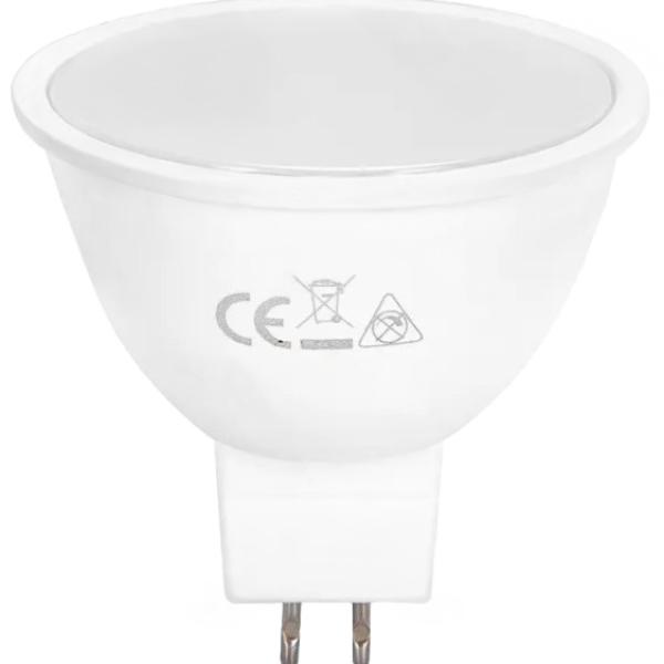 Lampada LED 12V AC/DC MR16 6W Branco F. 6000K 120º 540Lm