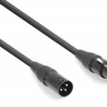 Cabo Conversor DMX Canon Macho 3 Pinos - DMX Canon Femea 5 Pinos - POWER DYNAMICS CONNEX