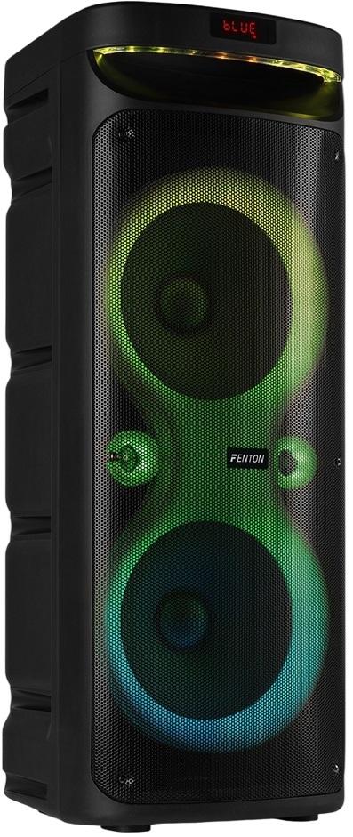 Coluna Portátil Amp. 240W Bluetooth/USB/microSD c/ LED´s + Microfone + Comando (TRACK610) - FENTON