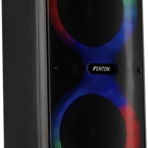 Coluna Portátil Amp. 160W Bluetooth/USB/microSD c/ LED´s + Microfone + Comando (Track510) - FENTON