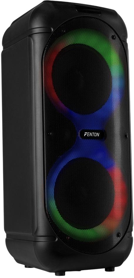 Coluna Portátil Amp. 160W Bluetooth/USB/microSD c/ LED´s + Microfone + Comando (Track510) - FENTON