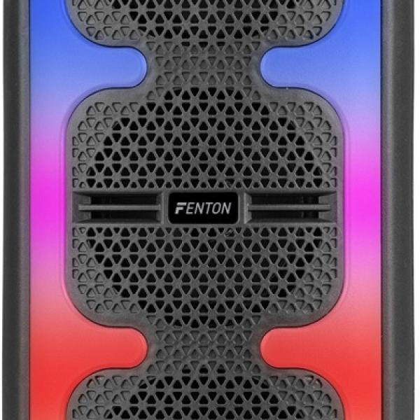 Coluna Portátil Bluetooth 2x 4 120W USB/microSD c/ Efeitos LED e Microfone (TRACK310) - FENTON