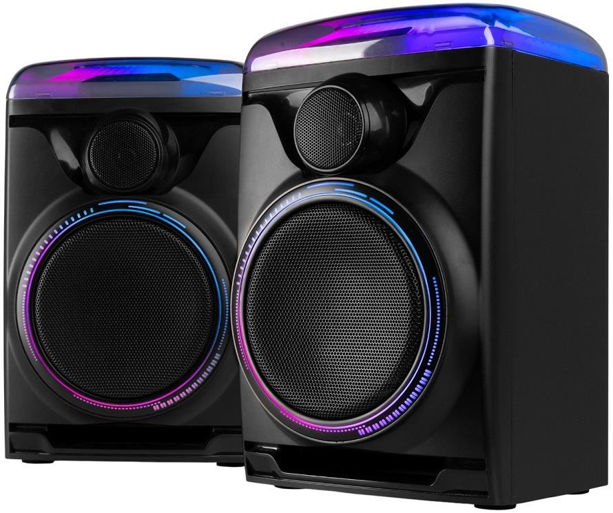 Pack 2x Colunas Amplificadas 5,25 120W BLUETOOTH/USB c/ Efeitos LED (Track 2.0) - FENTON