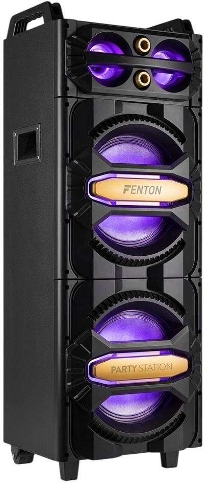 Coluna Portátil Party Station USB/SD/BT 2x 10 800W c/ Microfone e Luzes LED RGB (LIVE2102) - FENTON