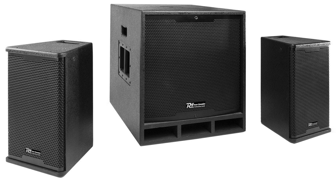 Sistema Som Activo 1200W (Subwoofer 12 + 2 Colunas 6,5) COMBO 1200 - Power Dynamics