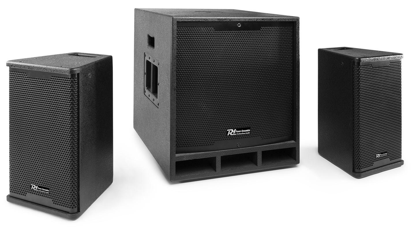 Sistema Som Activo 1500W (Subwoofer 15 + 2 Colunas 8) COMBO 1500 - Power Dynamics