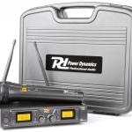 Central 2 Microfones Mão Profissionais UHF 8 Canais s/ Fios (PD782) - Power Dynamics