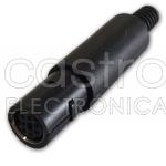 Ficha Mini DIN 7 Pinos Femea