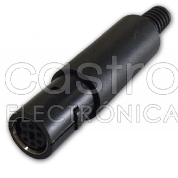 Ficha Mini DIN 7 Pinos Femea