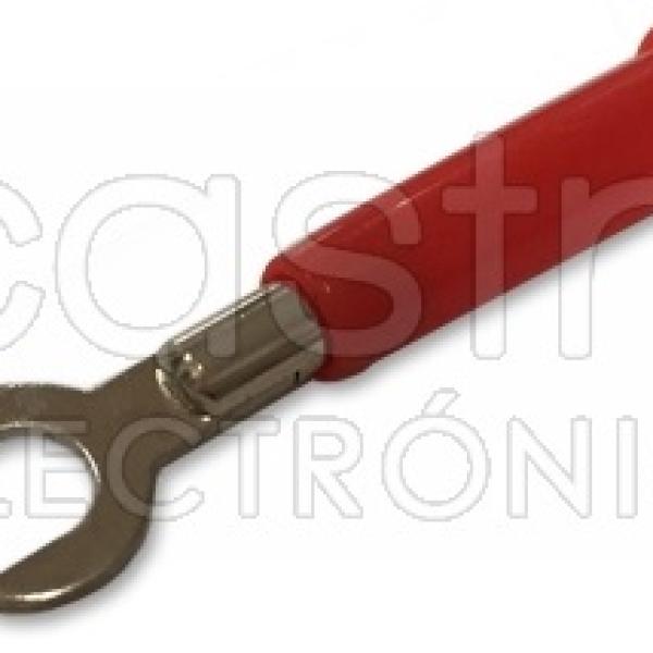 Terminal Forquilha 6mm - Vermelho
