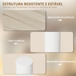 Estante de Cozinha de 3 Níveis Estante de Cozinha com 3 Prateleiras Giratórias Estrutura de Metal e Design em Degraus 40x18x36,5 cm Madeira