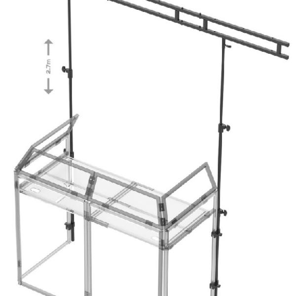 Stand de Iluminação para Cabine DJ 180.033 (DB3L) - VONYX