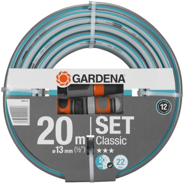 Mangueira Classic 1/2 Ø13mm (20 mts) + Acessórios - GARDENA