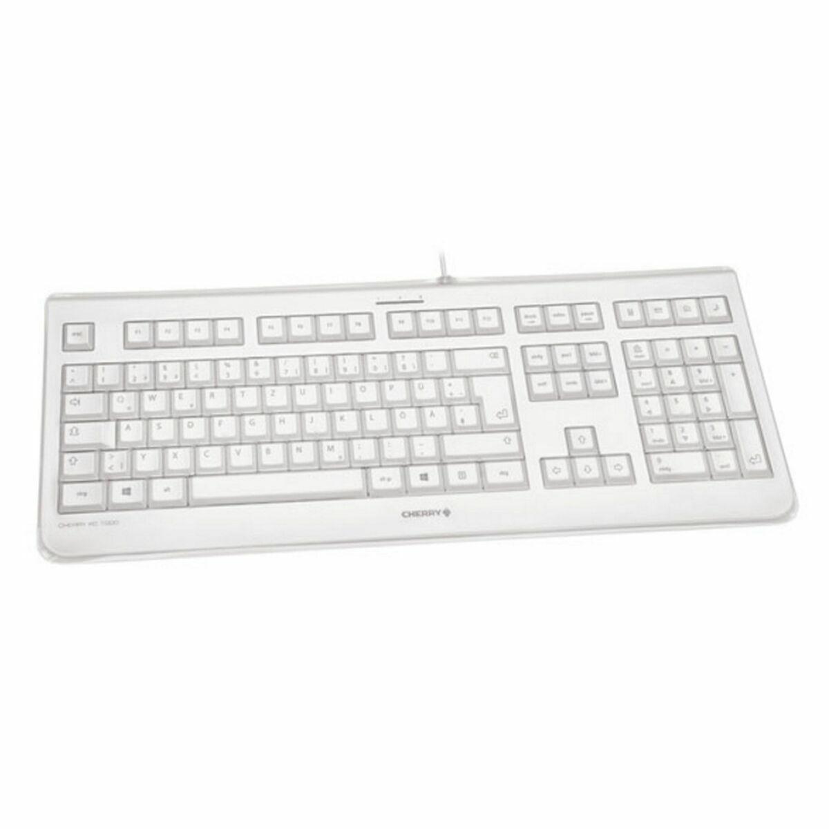 Teclado Cherry JK-1068ES-0 Branco Qwerty espanhol