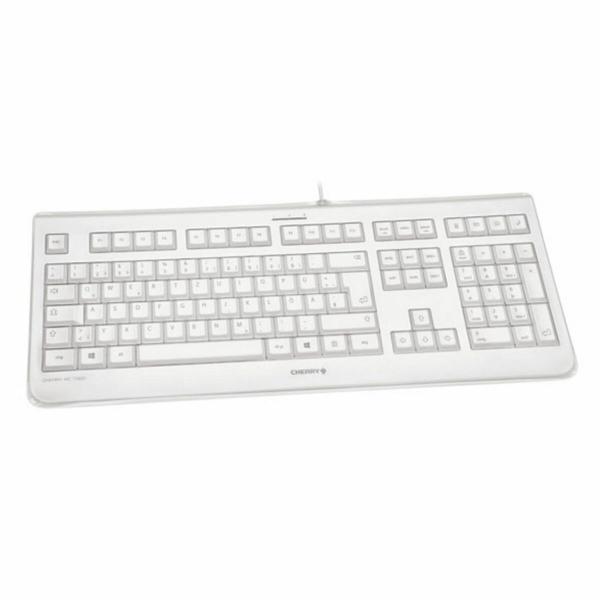Teclado Cherry JK-1068ES-0 Branco Qwerty espanhol