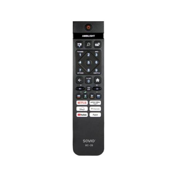 SAVIO RC - 26 TV REMOTE CONTROL COMPATIBLE WITH PHILIPS