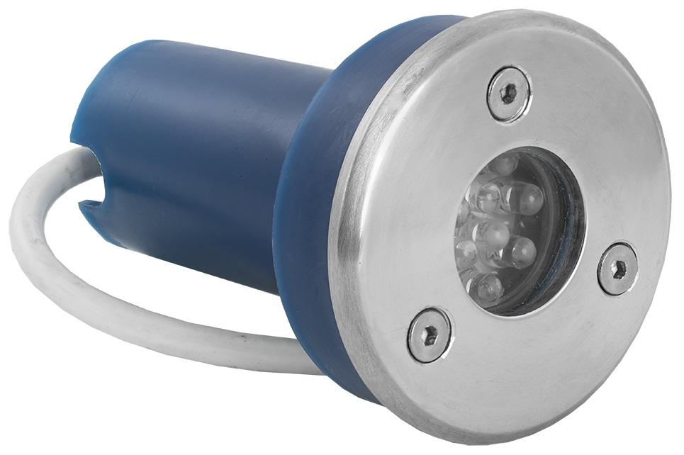 Projector LED p/ Encastrar IP65 220V AC 3W Branco F.