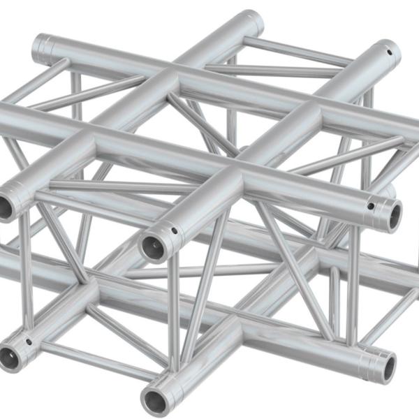 Truss Profissional Junção T de 4 Vias Cruzado (P30 - T35) - BeamZ