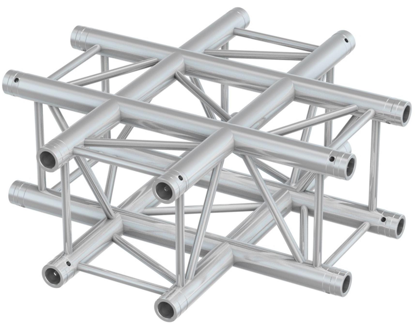 Truss Profissional Junção T de 4 Vias Cruzado (P30 - T35) - BeamZ