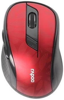 Rato Ótico M500 Silent Wireless 1600DPI (Vermelho) - RAPOO