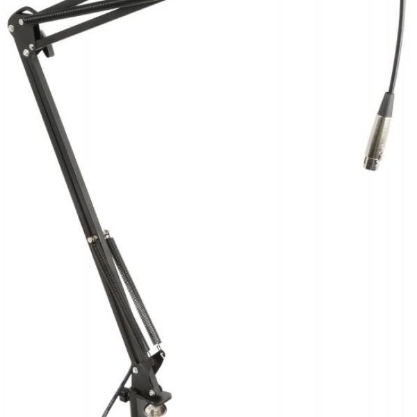 Suporte de Mesa p/ Microfones de Estúdio c/ Cabo Incorporado - VONYX