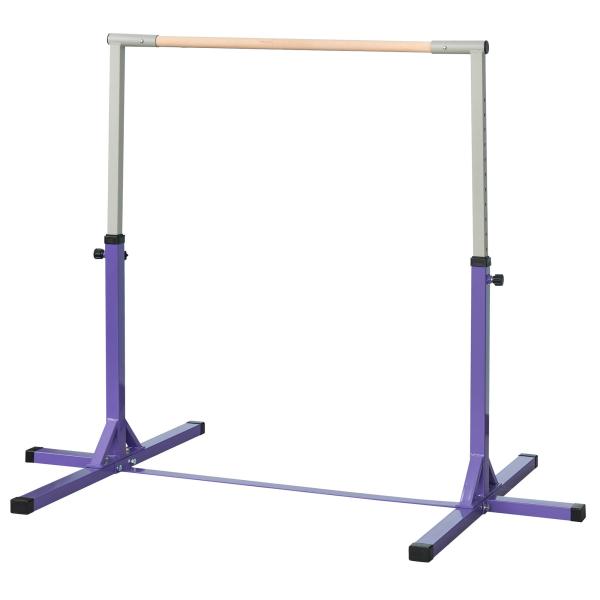 Barra de Ginástica para Crianças com Altura Ajustável 92 - 150 cm Barra Horizontal de Ginástica 194x121x150 cm Roxo