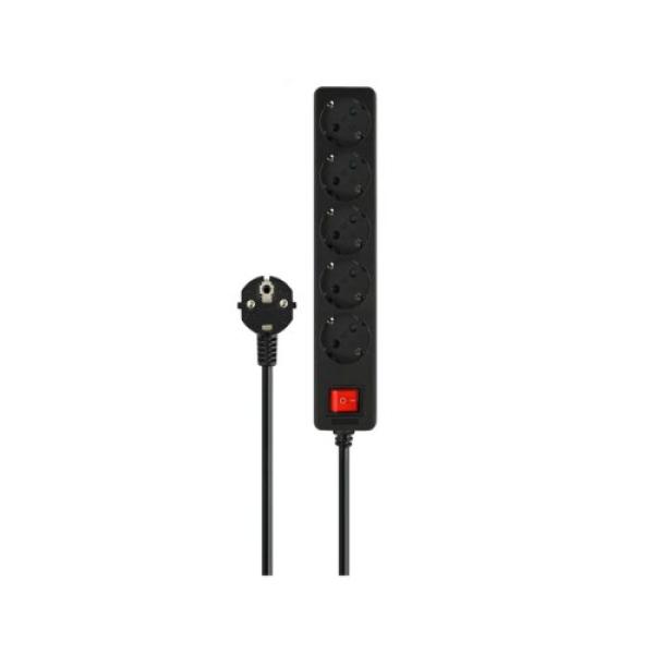 SAVIO LZ - 15 BLACK 5 - OUTLET POWER STRIP