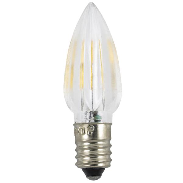 Lampada LED (tipo Vela) E10 24V Branco Q. 3000K