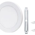 Painel de LED Superficie Redondo Ajustável (Ø 16,5cm) 12W 3 Cores (3000K/4000K/6000K) 850Lm