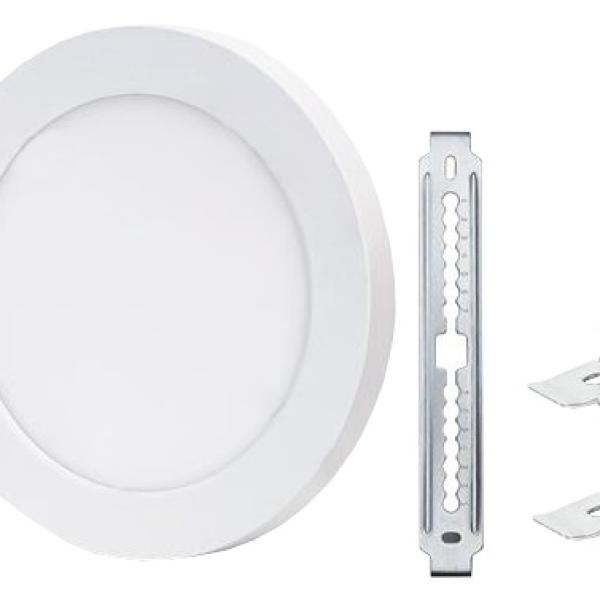 Painel de LED Superficie Redondo Ajustável (Ø 16,5cm) 12W 3 Cores (3000K/4000K/6000K) 850Lm