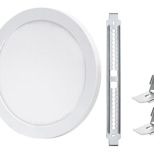 Painel de LED Superficie Redondo Ajustável (Ø 22cm) 18W 3 Cores (3000K/4000K/6000K) 1350Lm
