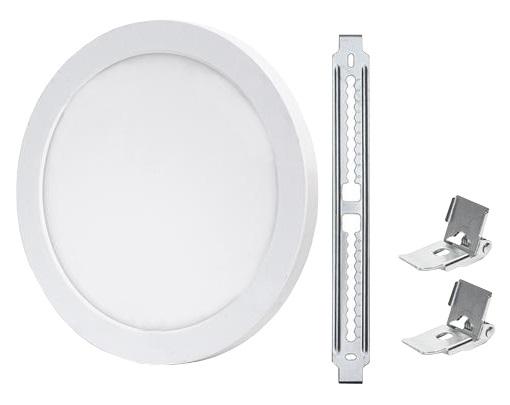 Painel de LED Superficie Redondo Ajustável (Ø 22cm) 18W 3 Cores (3000K/4000K/6000K) 1350Lm