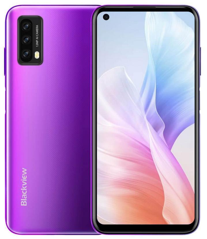 Smartphone A90 4G 6.39 4GB/64GB Dual SIM Android 11 (Roxo) - BLACKVIEW
