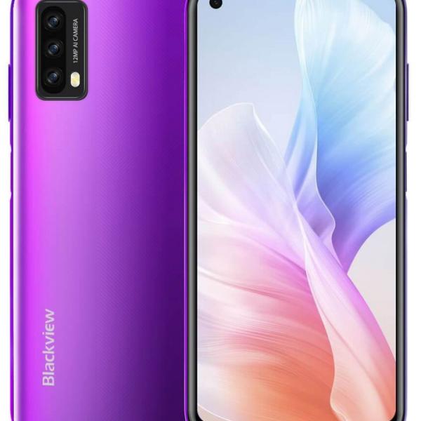 Smartphone A90 4G 6.39 4GB/64GB Dual SIM Android 11 (Roxo) - BLACKVIEW