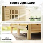 Armário de Jardim de Madeira com Prateleiras Removíveis e Portas 106x57x167 cm Madeira Natural