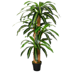 Planta Artificial Decorativa Dracaena com Pote Árvore Sintética 66 Folhas Ø20x160 cm Verde