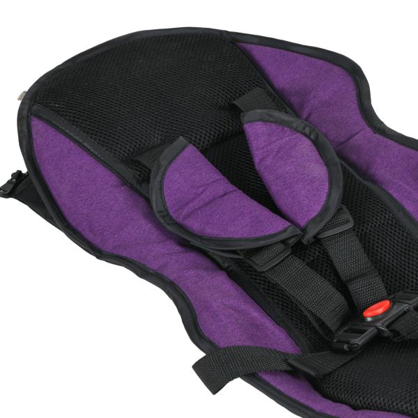 Triciclo Evolutivo para Bebés de +12 Meses 2 em 1 com Toldo Dobrável Guiador Cinto de Segurança e Cesto 95x50x106 cm Roxo