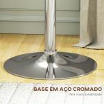 Mesa de Bar com Altura Ajustável Giratória 360° com Base Redonda Mesa Alta Moderna para Cozinha Ø63x67 - 93 cm Branco