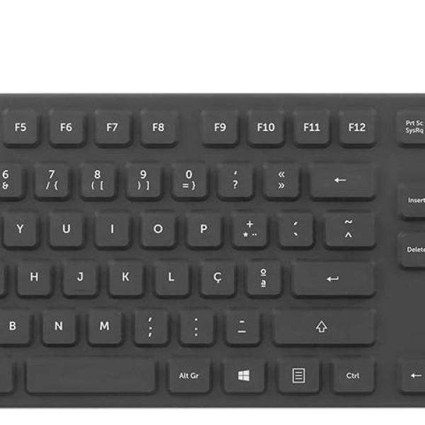 Teclado kb:cleanboard Silicone PT (Preto) - 1LIFE