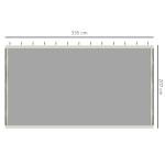 4 painéis laterais 335x207 cm para tenda de jardim com mosquiteira zíperes e anéis preto