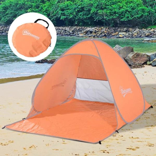 Tenda pop - up instantânea e portátil com janelas Tipo de refúgio para piquenique, praia e acampamento com proteção UV