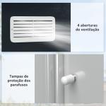 Abrigo de Jardim Metálico para Armazenamento de Ferramentas com Base de Reforço Incluída e 4 Janelas 277x195x192 cm Cinza Escuro