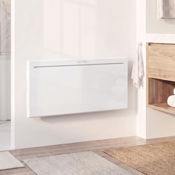 Aquecedor de Painel Inteligente 2000W, Parede ou Chão, Temporizador Semanal, Modo Janela Aberta e Anti - gelo, Branco